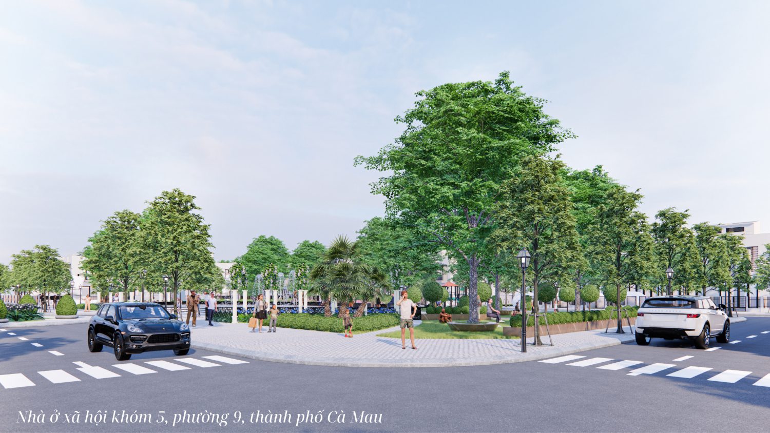 Đường nội khu dự án NOXH K5P9 TP CM1